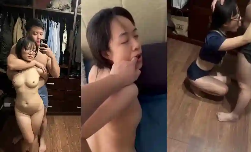 Bé chubby kính cận vú to mông to siêu dâm