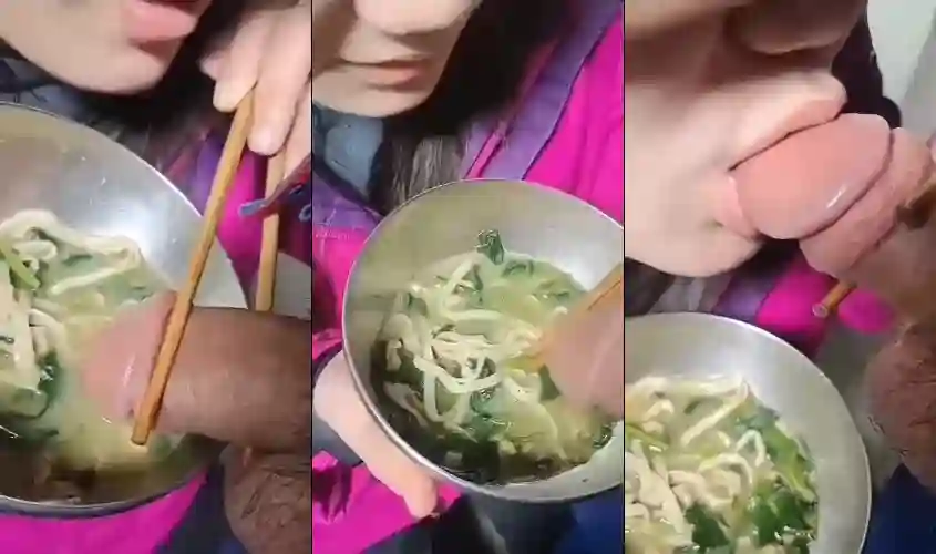Độc lạ Bình Dương em lấy chim ăn chung với mì