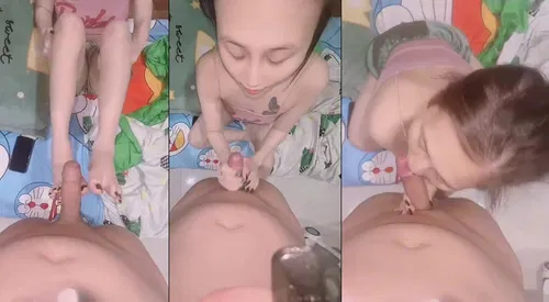 Em gái miền Tây nũng nịu hết dùng miệng rồi mân mê nghịch chim